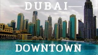 [4K] A Walk Around the Dubai Downtown and Its Iconic Buildings, UAE