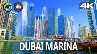 Dubai Marina Waterfront To Jumeirah Beach – 🇦🇪 United Arab Emirates – 4K Walking Tour